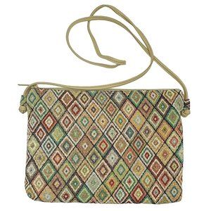 Vintage Bags by Pinky Miami Florida Carpet Bag Retro Diamond Crossbody